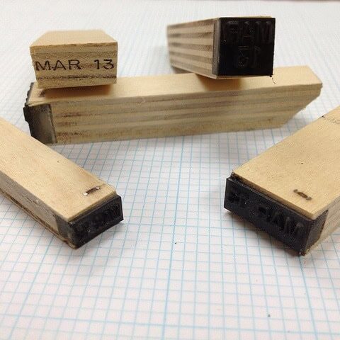 Wooden peg stamps 1
